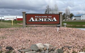 Almena Wisconsin Welcome Sign | Mosaic Technolgies